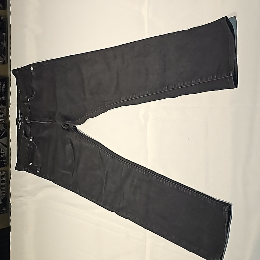 Banana Republic Traveler slim  mens size 34/30  black denim like new